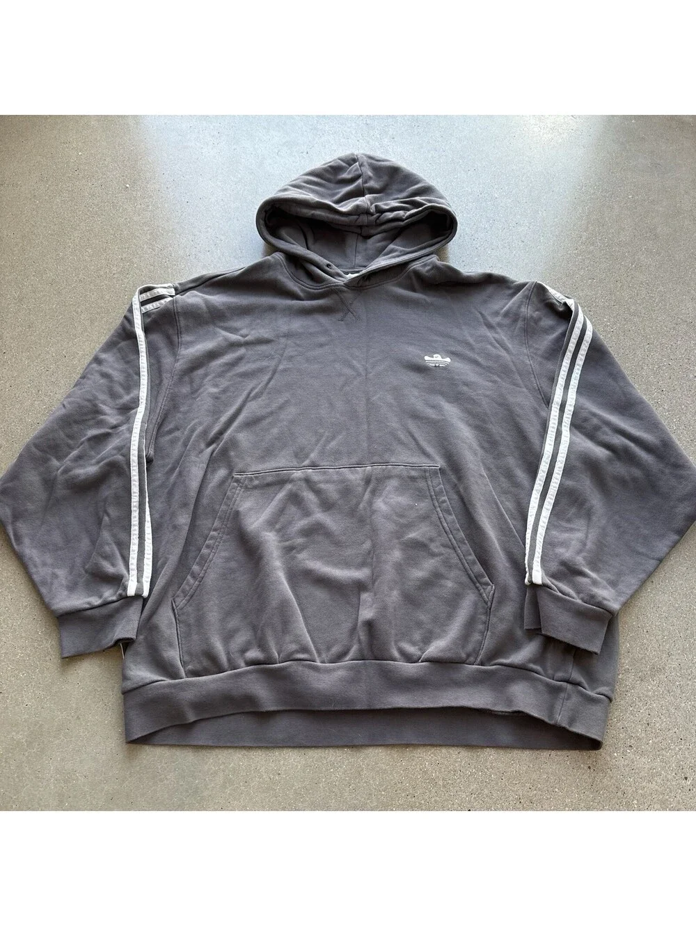 Adidas Schmoofoil Featherweight Hoodie Mens 2XL Grey Shmoo Mark Gonzales Gonz
